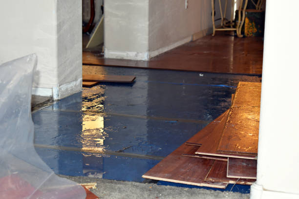 Professional Water Extraction technician working in Rock Creek, OH